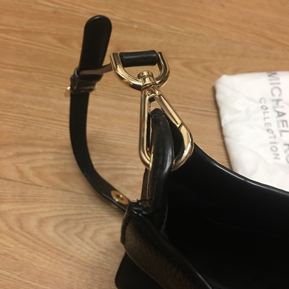 Michael kors black leather hobo purse bag - Picture 9 of 12